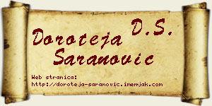 Doroteja Šaranović vizit kartica